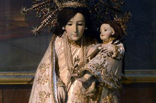 09 Nuestra Senora de los Desamparados.Our Lady Of Deprived Close Up Catedral Metropolitana Metropolitan Cathedral Buenos Aires.jpg